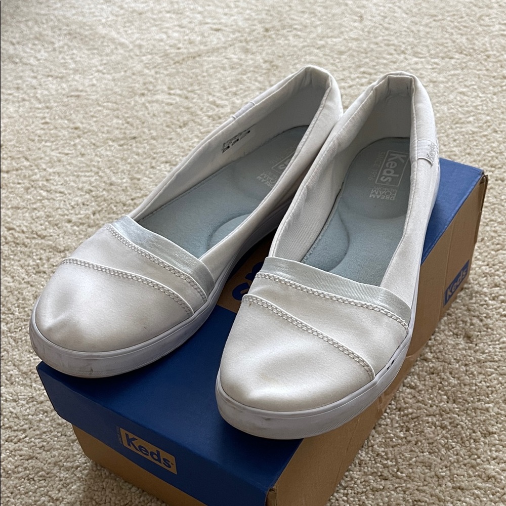 Keds Women's Classic White Slip-On Sneakers